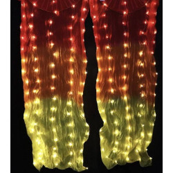 Fan Véu Leque LED Luz Pisca  - Loja Dança para Deus