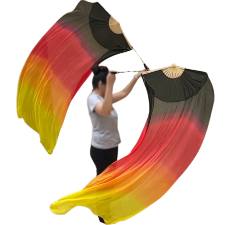 Fan Véu 2 em 1 Voi Poi Giratório